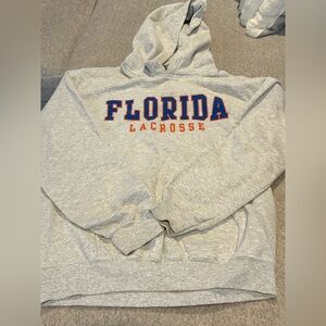 Gray Florida Lacrosse Hoodie